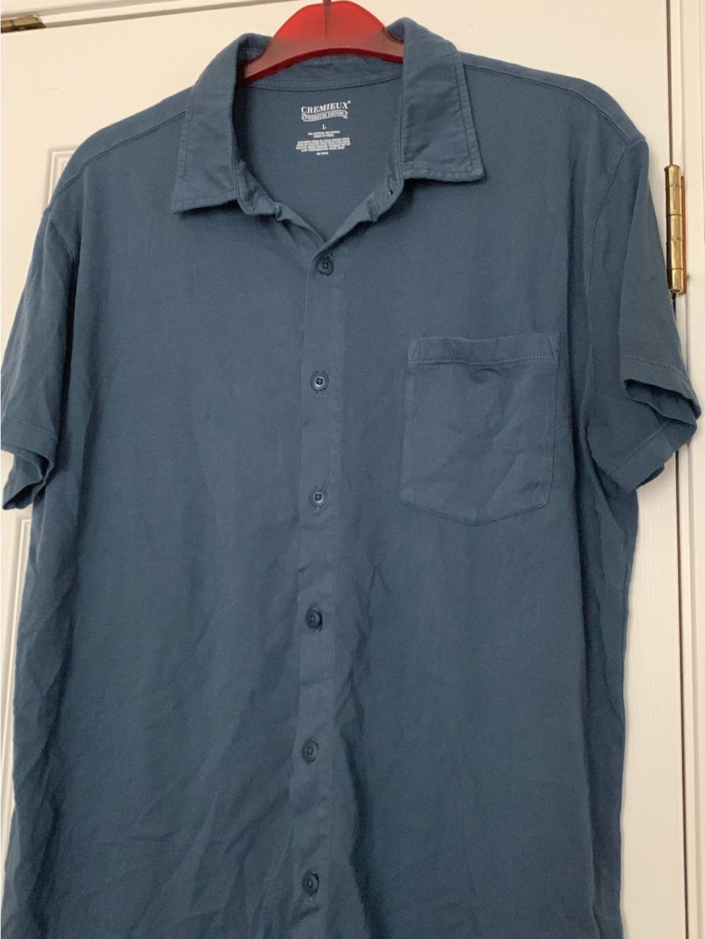 Daniel Cremieux Short Sleeve Button-Down Shirt in Slate Blue